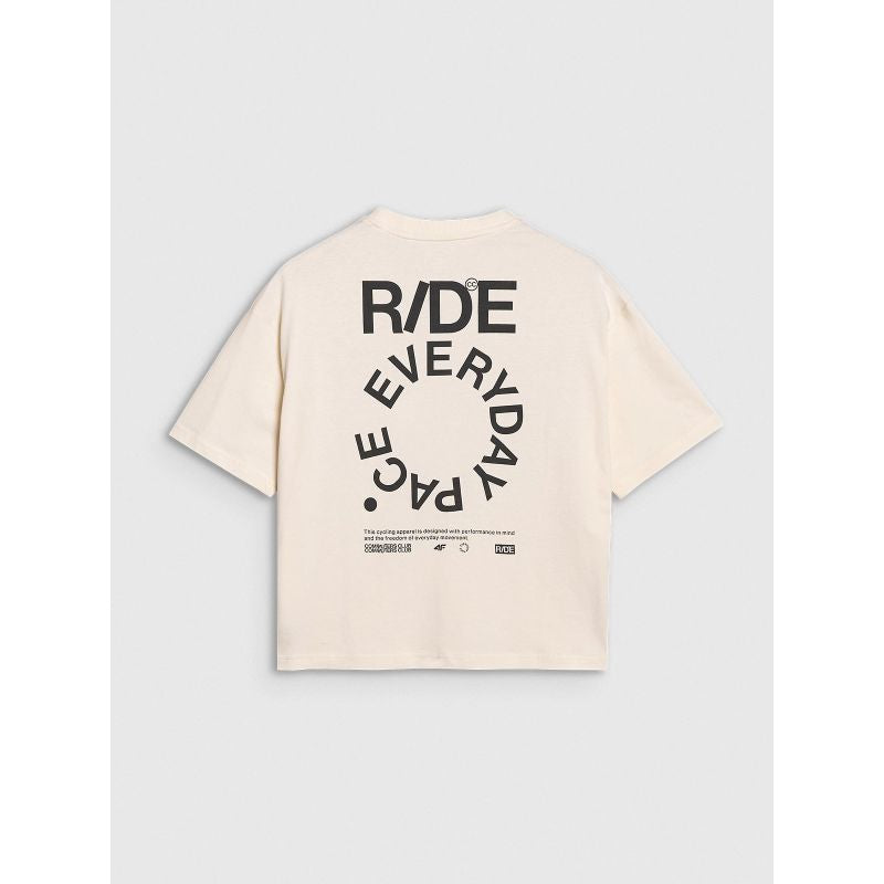 Women's oversize printed T-shirt 4F 4FWSS25TTSHF1993-11S *Kategoria tymczasowa Your Sports Performance