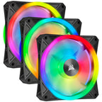 Corsair | QL Series Dual 140mm PWM Fan Kit with CORE Lighting Node | QL140 RGB Lighting | Case Fan Chłodzenie/Chłodzenie - wentylatory Your Sports Performance