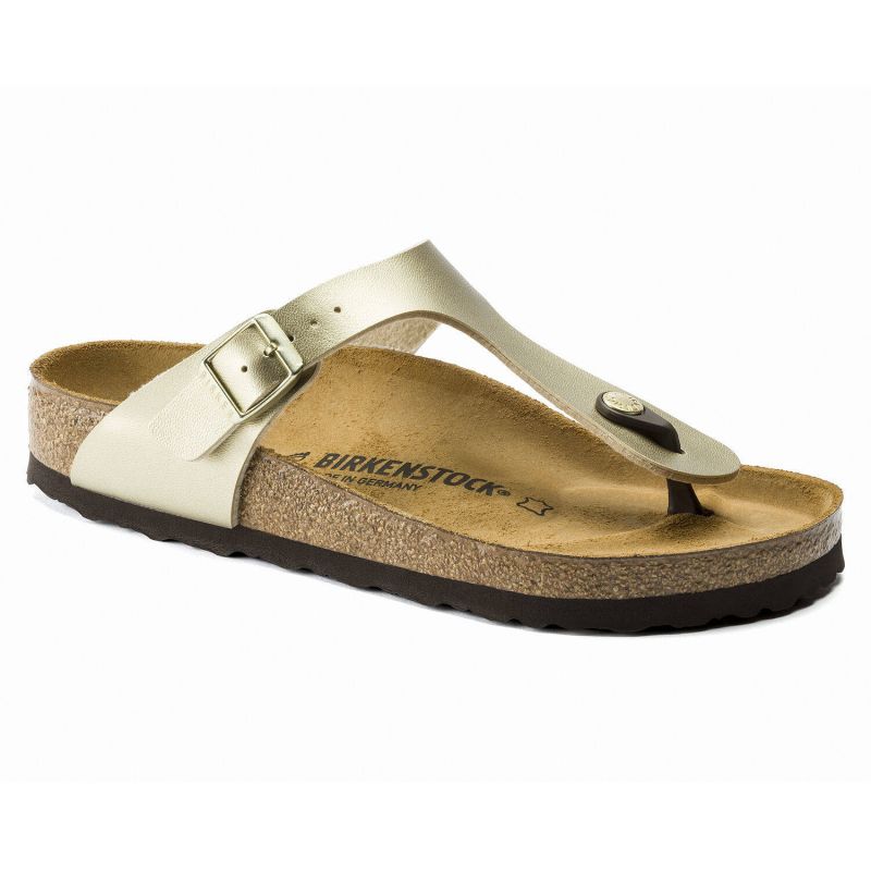 Birkenstock Gizeh Birko-Flor Gold women's flip-flops narrow (1016109) Footwear/Lifestyle/Brinkenstock/Japonki Birkenstock