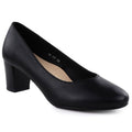 Women's black low-heel pumps Sergio Leone PB177 Footwear Your Sports Performance