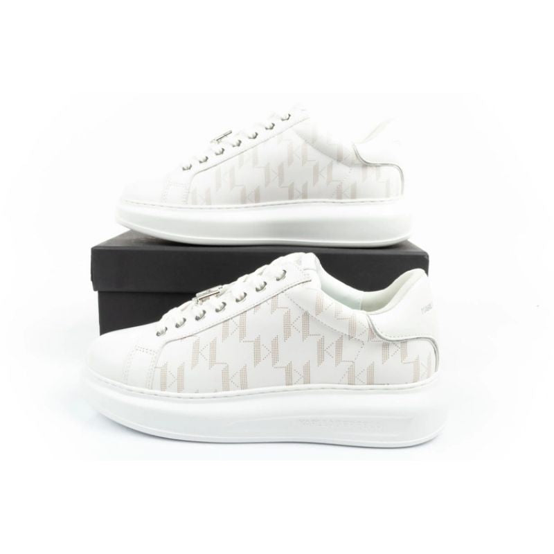 Karl Lagerfeld Kapri men's shoes sneakers natural leather white In preparation Your Sports Performance