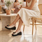 Women's gold leather wedge sandals Filippo DS7577