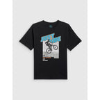 Boy's cotton T-shirt 4F 4FJRSS26TTSHM4169-020S