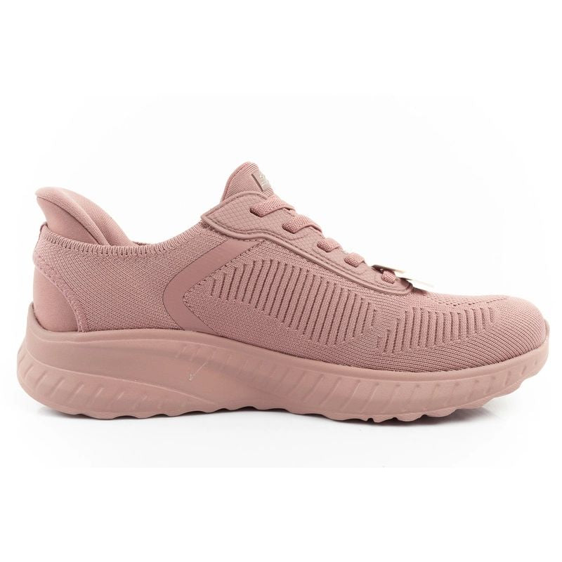 Skechers Bobs Squad-Chaos women's comfortable SLIP-INS sports shoes pink In preparation Your Sports Performance