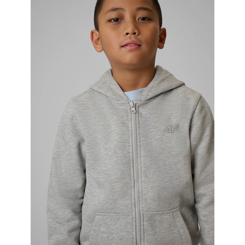 Boy's regular hooded sweatshirt 4F 4FJRMM00TSWSM2747-25M