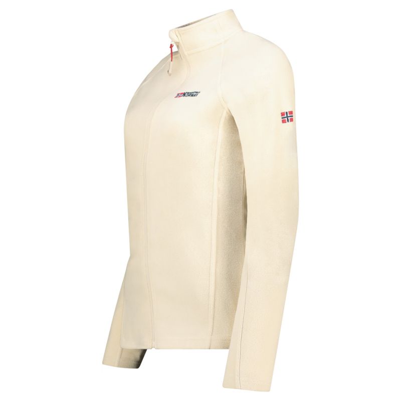 Geographical Norway Women’s Fleece Jacket TUG FZ OFF WHITE DB LADY 268 (WA1722F/GN-OFF WHITE)