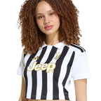 adidas Juventus 26/27 Home Cropped Jersey Women's White/Black KB8878