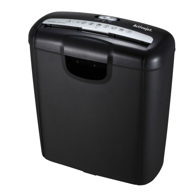 Activejet ASH-0601S shredder, P-2, 10 l, 6 mm strip, 6 sheets, black. Urządzenia biurowe/Niszczarki Your Sports Performance