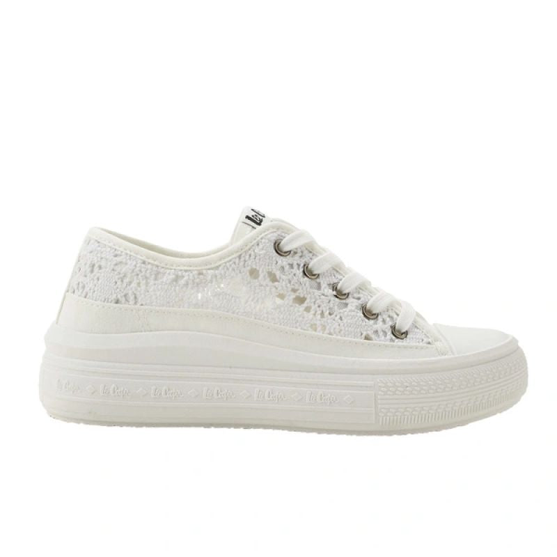 Lee Cooper women's sports shoes sneakers white platform lace Lee Cooper