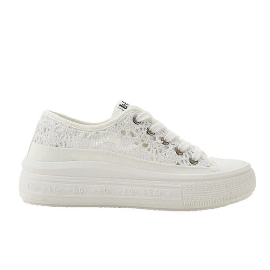 Lee Cooper women's sports shoes sneakers white platform lace Lee Cooper