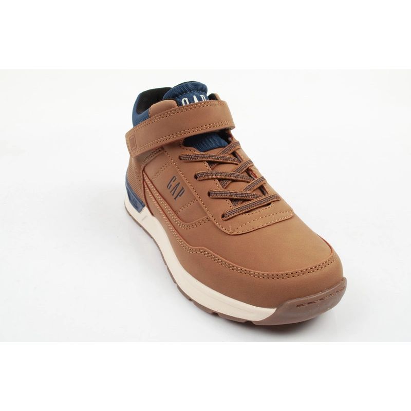 GAP Jack children's brown ankle boots with Velcro