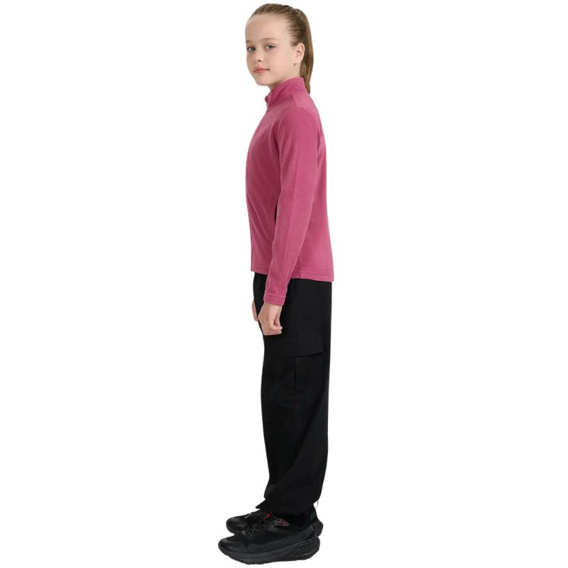 Fleece for girls 4F F346 dark purple 4FJWAW25TFLEF346 50S 4f