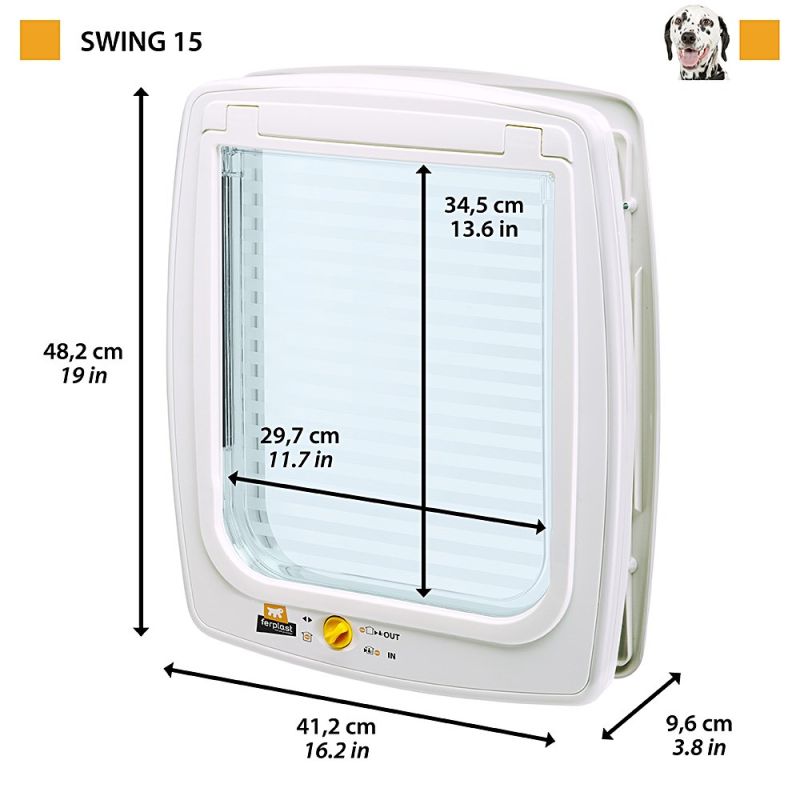 FERPLAST SWING 15 - door for large dogs, white Dla zwierząt/Klatki i transportery uniwersalne (dla psów i kotów) Your Sports Performance