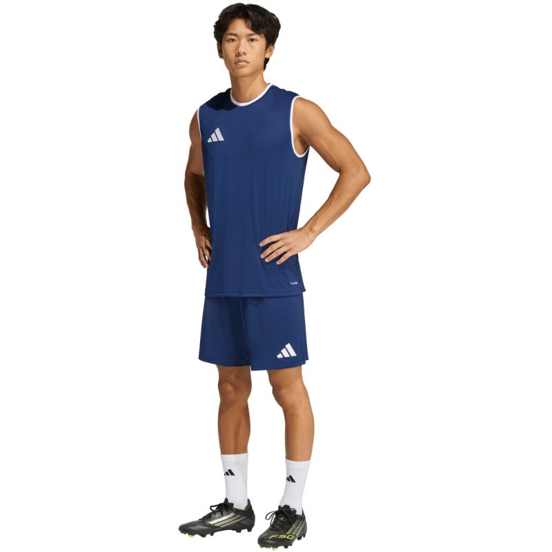 Men's adidas Entrada 26 Sleeveless Jersey Navy Blue KB3930
