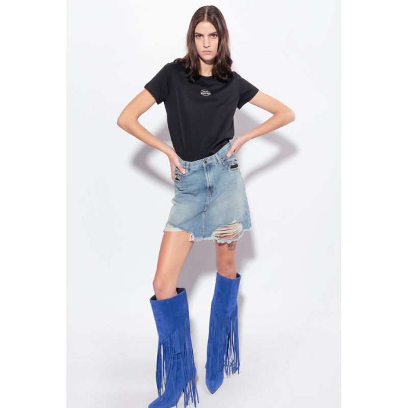 Pinko Logo Bussolotto T-shirt W 100355A0KO Clothing/Lifestyle/T-shirts/Pinko Your Sports Performance