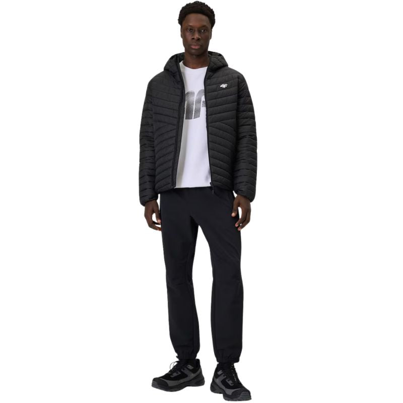 Men's jacket 4F M0852 deep black 4FWSS26TDJAM0852 20S