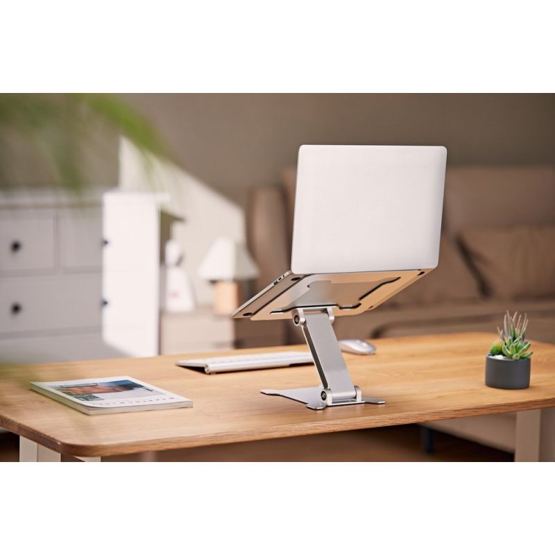GEMBIRD FOLDABLE NOTEBOOK STAND 15.6" SILVER