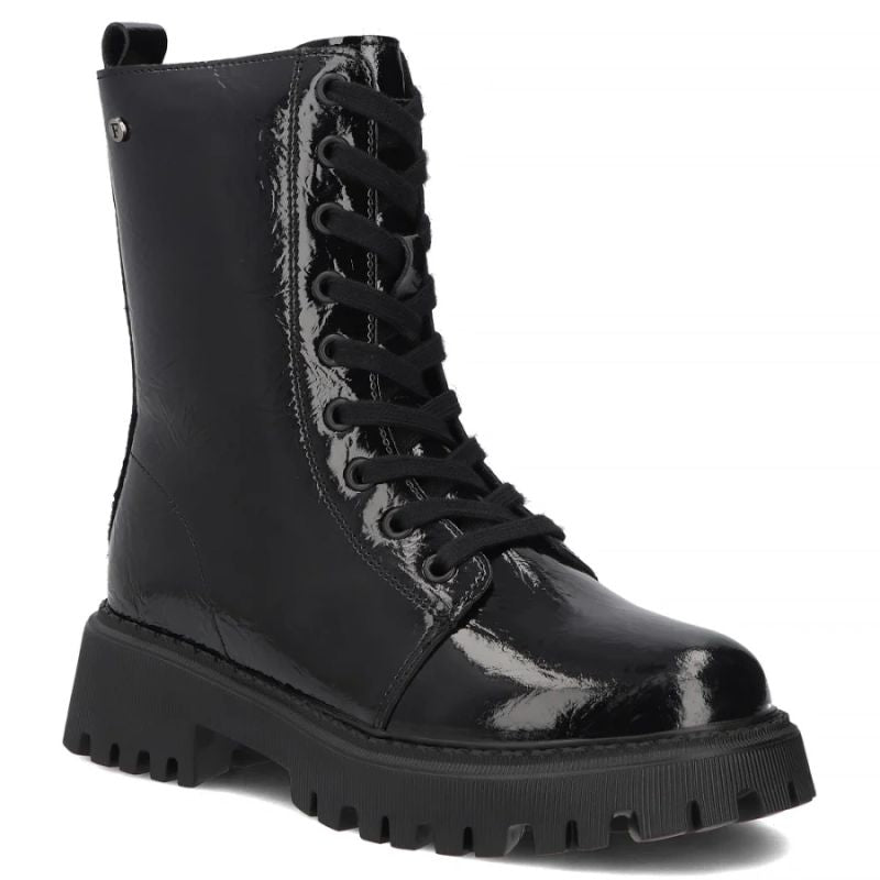 Women's patent leather ankle boots, black Filippo DBT8288