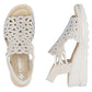 Women's beige wedge sandals Rieker 67465-62 Rieker