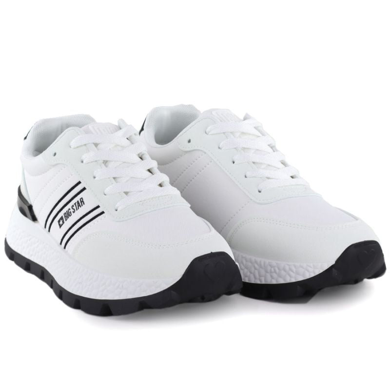 Women's white platform sneakers Big Star TT274882 To be categorized Your Sports Performance