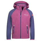 Children’s softshell jacket for boys/girls Trollkids Kids Rondane Zip Off Jacket XT mallow pink/violet blue (819-242)