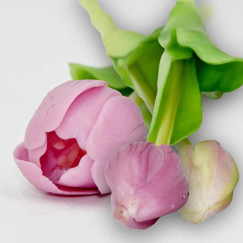 BOUQUET OF 5 PURPLE TULIPS 39 CM LIFE-LIKE SPRING DECORATION Home and Garden/Equipment Your Sports Performance