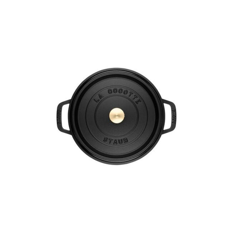 STAUB Round cast iron pot 5.2l black AGD - Produkty/Garnki / patelnie nieelektryczne Your Sports Performance
