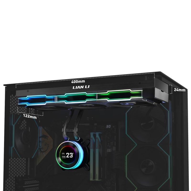 Lian Li HYDROSHIFT II LCD-C 360TL ARGB AiO Water Cooling Chłodzenie/Chłodzenie - wentylatory Your Sports Performance