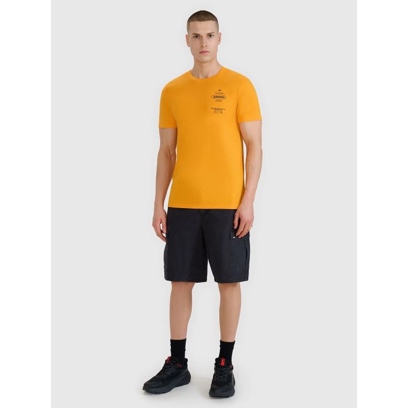 Men's regular printed T-shirt 4F 4FRSS25TTSHM2688-70S *Kategoria tymczasowa Your Sports Performance