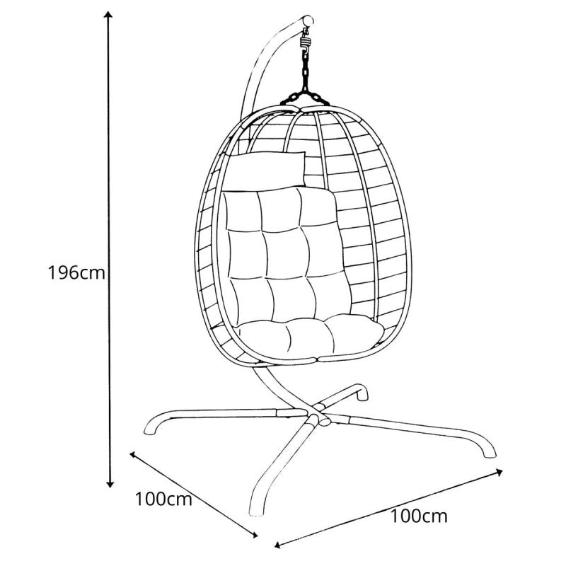 COCOON BEIGE HANGING CHAIR Home and Garden/Garden Your Sports Performance