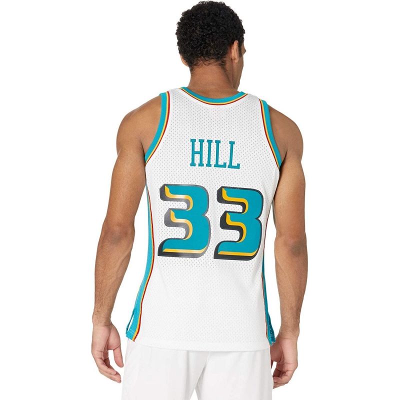 Mitchell & Ness Men's Detroit Pistons NBA Swingman Road Jersey Pistons 98 Grant Hill SMJYCP19211-DPIWHIT98GHI In preparation Your Sports Performance