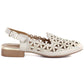 Women's low-heeled openwork gold sandals Jezzi ASA222-16 Jezzi