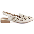 Women's low-heeled openwork gold sandals Jezzi ASA222-16 Jezzi