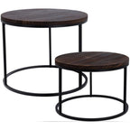2-IN-1 COFFEE TABLE SET, WOODEN TABLETOP 50/57CM Home and Garden/Equipment Your Sports Performance