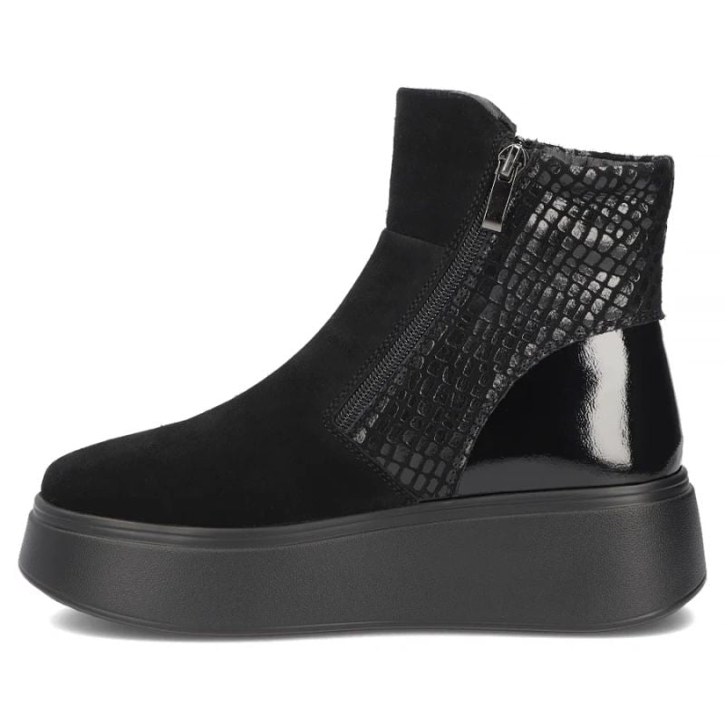 Women's leather ankle boots on a black platform Filippo DBT8077/26
