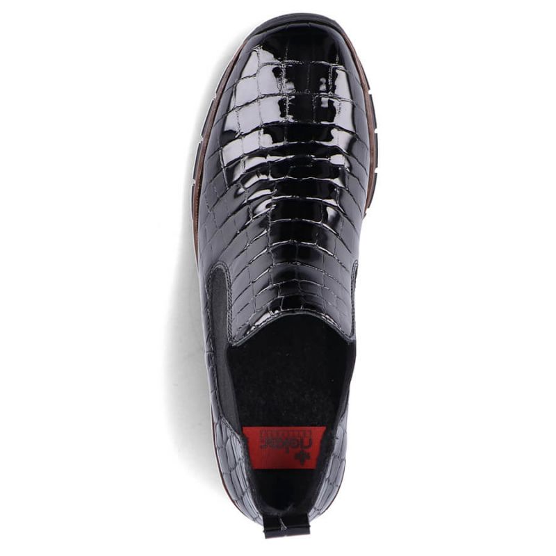 Rieker W R474 snakeskin leather ankle boots black Footwear/Lifestyle/Rieker Your Sports Performance