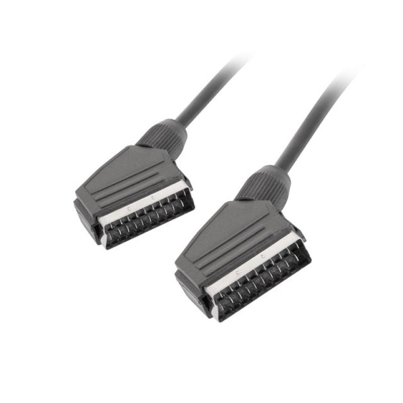 Lanberg cable CA-EUEU-10CC-0018-BK (SCART M - SCART M; 1.8m; black) Kable i adaptery/Kable SCART Your Sports Performance