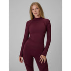 Seamless thermal ski underwear with quick-drying finish – women’s long-sleeve top 4F 4FWAW26USEAF324-60S
