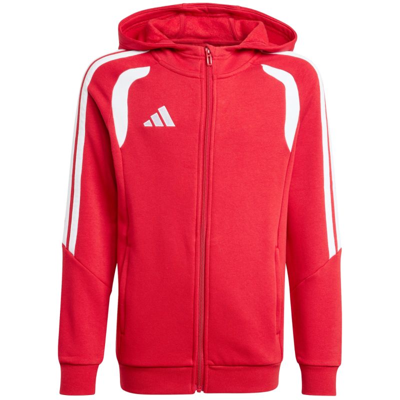 adidas Tiro 26 League Sweat Full Zip Hoodie for Kids Red KF9101