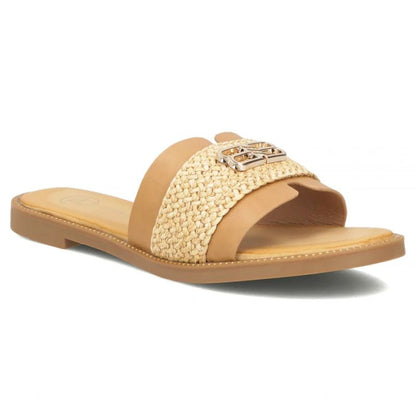 Women's beige beach flip-flops Filippo DK7899
