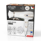 ADLER AD 2248wc hair dryer white and champagne AGD - Produkty/Suszarki do włosów Your Sports Performance