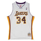 Mitchell &amp; Ness Los Angeles Lakers NBA Shaquille O&#39;Neal T-shirt M SMJY4442-LAL02SONWHIT Clothing/Basketball/Jordan Your Sports Performance