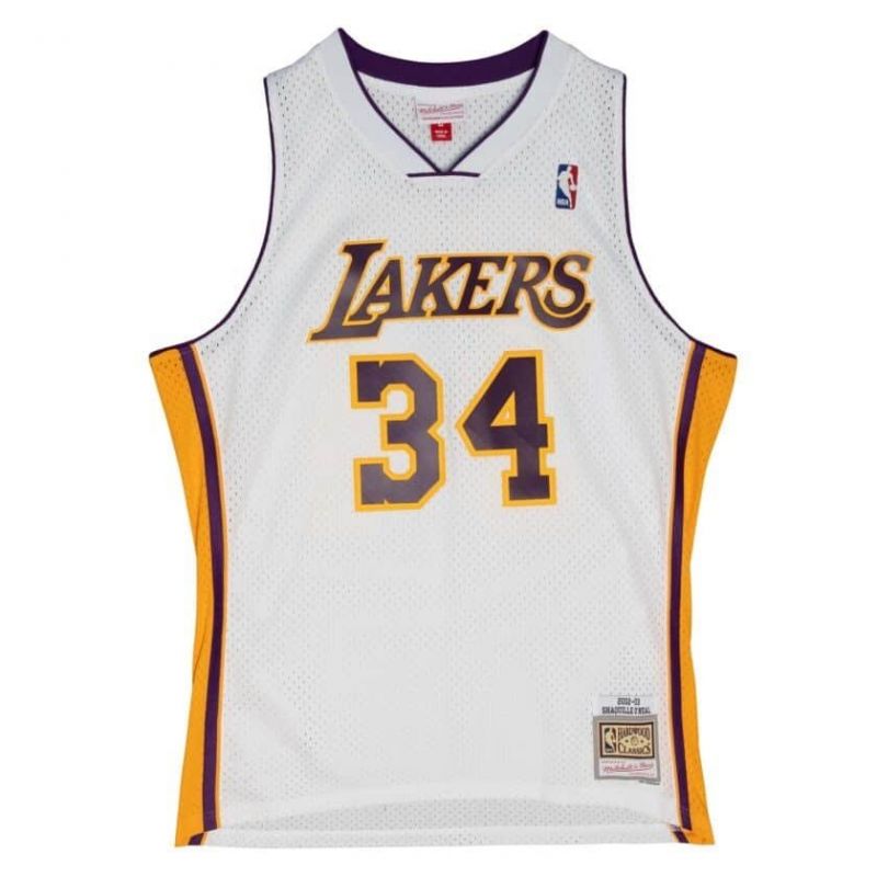 Mitchell &amp; Ness Los Angeles Lakers NBA Shaquille O&#39;Neal T-shirt M SMJY4442-LAL02SONWHIT Clothing/Basketball/Jordan Your Sports Performance