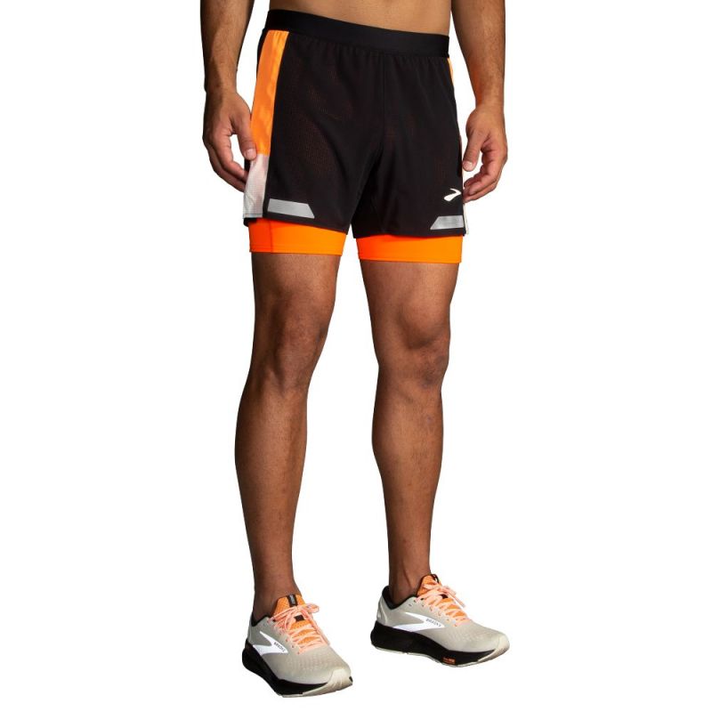 Men's Run Visible 5" 2in1 Short 2.0 Running Shorts Import z Brooks/Brooks/Spodenki Your Sports Performance