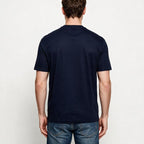 Paul&Shark Men's Cotton and Lyocell T-shirt Navy Blue 26411007-13