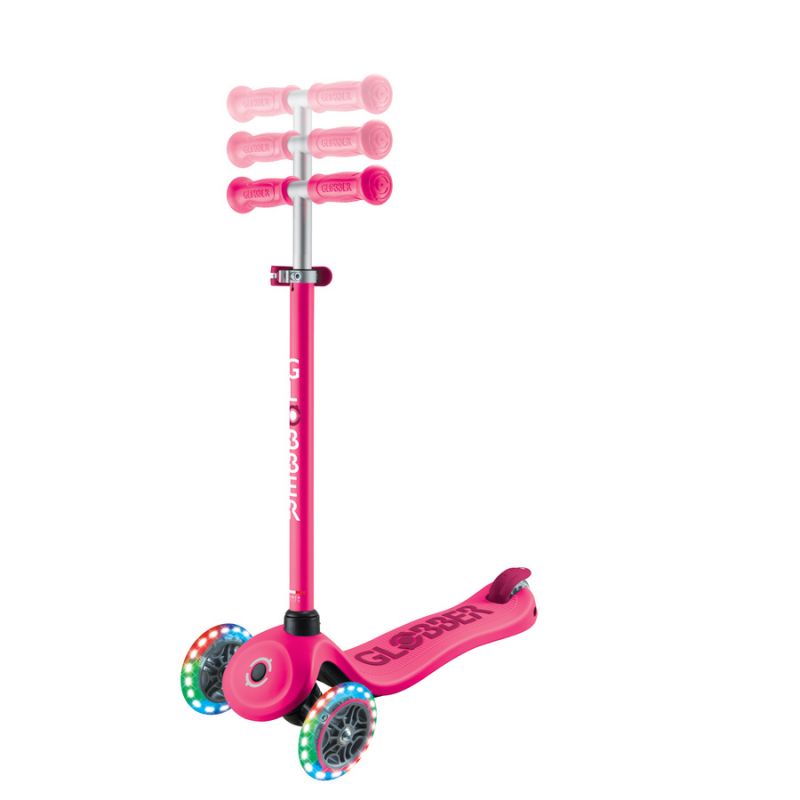 Scooter with seat GO•UP SPORTY LIGHTS (452-610-4 S) Accessories/Skating/Hulajnogi/Traditional/For kids/Globber Your Sports Performance