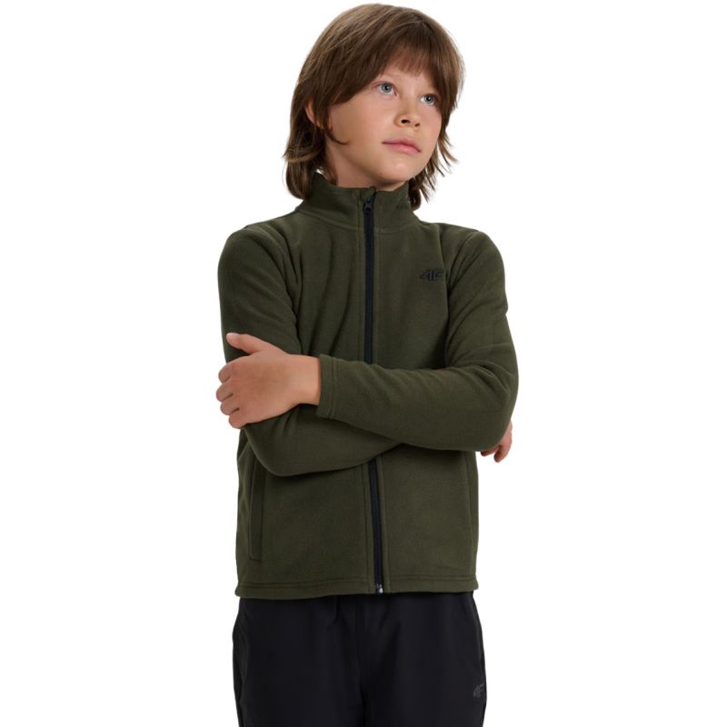 Boy's fleece 4F M413 khaki 4FJWAW25TFLEM413 43S 4f