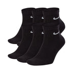Nike Everyday Cushioned Ankle Socks - 6-Pack (Black) Clothing/Training/Socks/Unisex Nike
