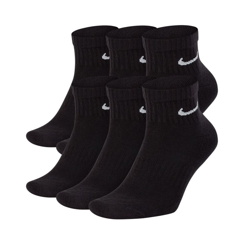 Nike Everyday Cushioned Ankle Socks - 6-Pack (Black) Clothing/Training/Socks/Unisex Nike