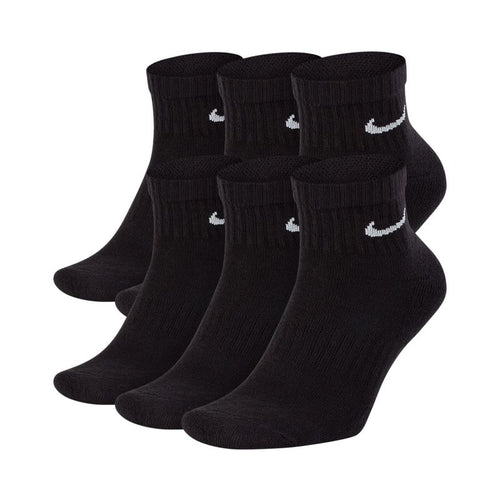 Nike Everyday Cushioned Ankle Socks - 6-Pack (Black) Clothing/Training/Socks/Unisex Nike